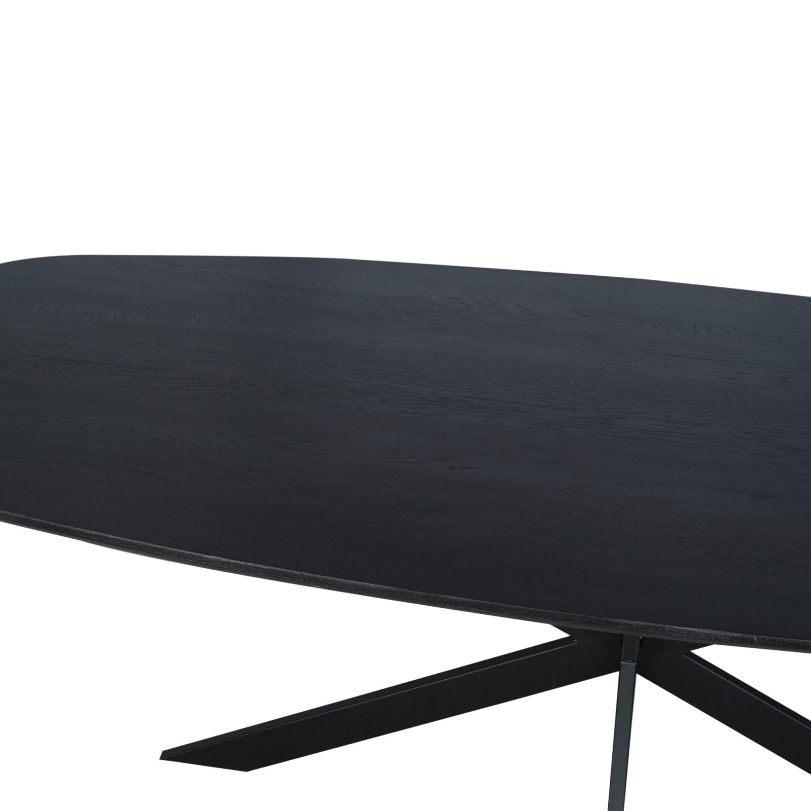 Eichen-Esstisch Ferris | Dänisch oval 200 cm | Schwarz – Bild 8