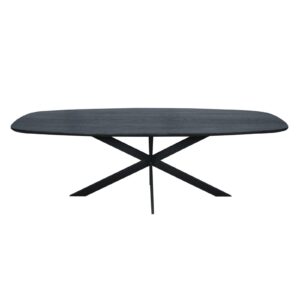 Eichen-Esstisch Ferris | Dänisch oval 240 cm | Schwarz