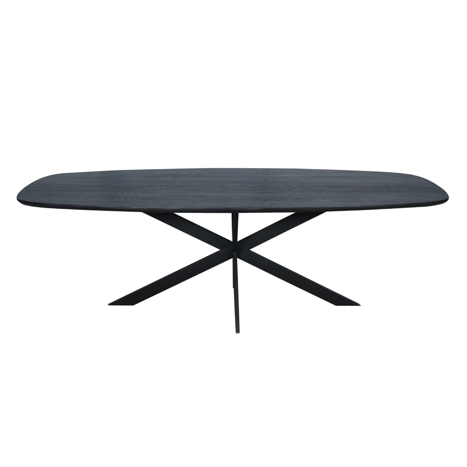 Eichen-Esstisch Ferris | Dänisch oval 240 cm | Schwarz