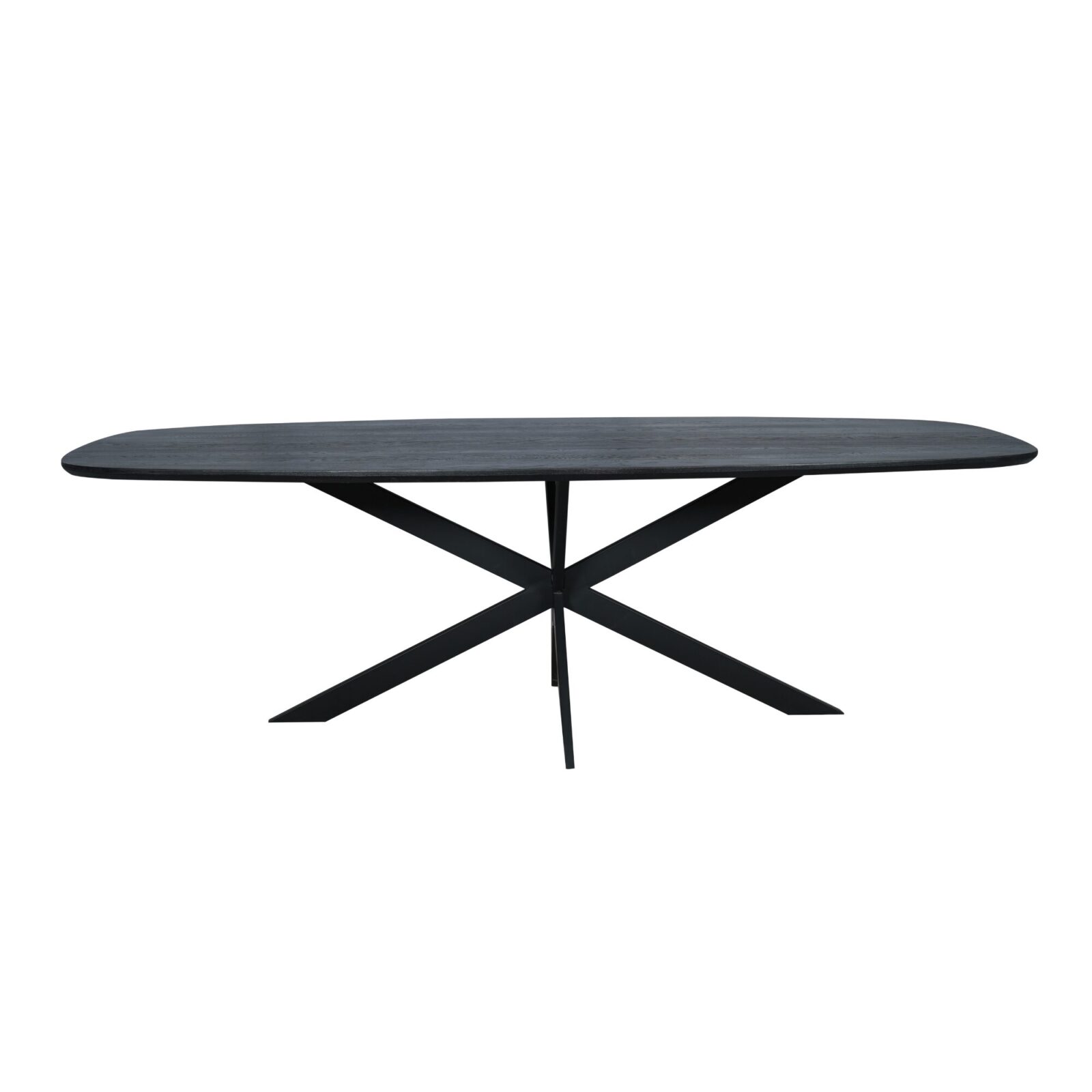 Eichen-Esstisch Ferris | Dänisch oval 240 cm | Schwarz – Bild 2