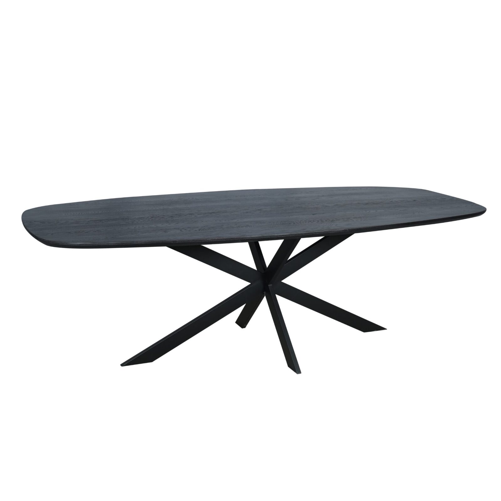 Eichen-Esstisch Ferris | Dänisch oval 240 cm | Schwarz – Bild 3