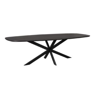 Eichen-Esstisch Ferris | Dänisch Oval 280 cm | Schwarz