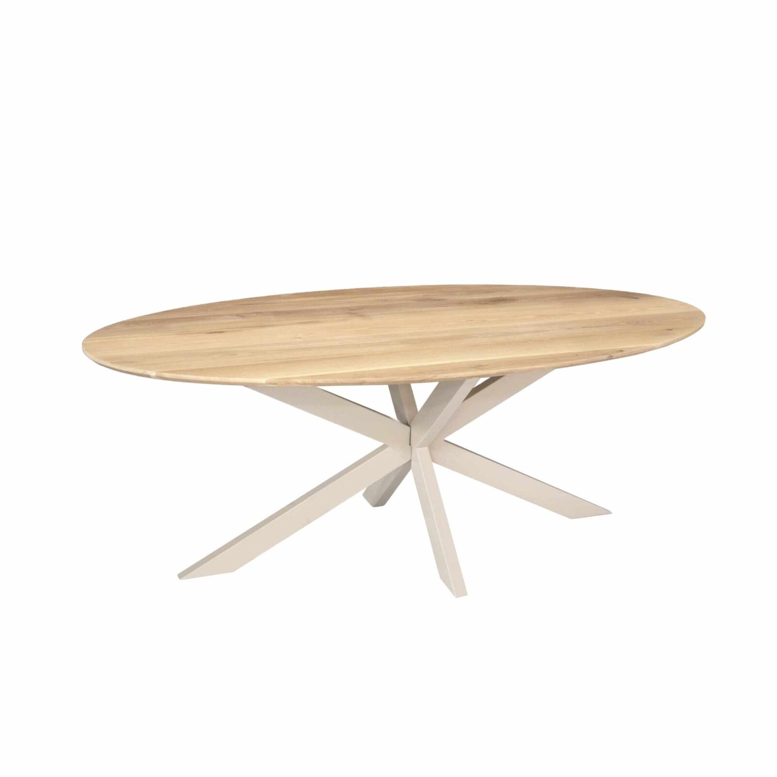 Eichen-Esstisch Ferris | Oval 180 cm | Natur | Gestell Sand – Bild 2