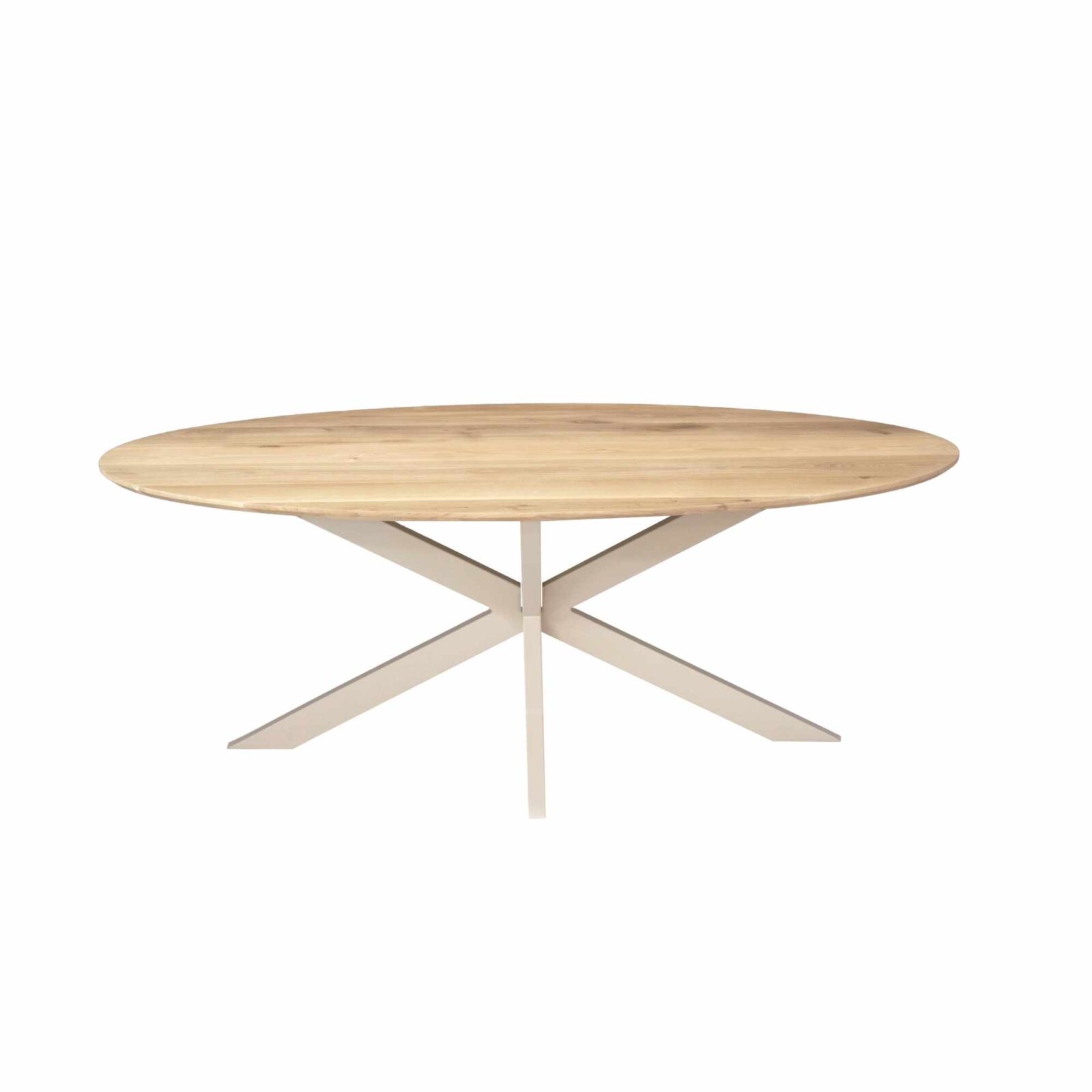 Eichen-Esstisch Ferris | Oval 180 cm | Natur | Gestell Sand – Bild 3