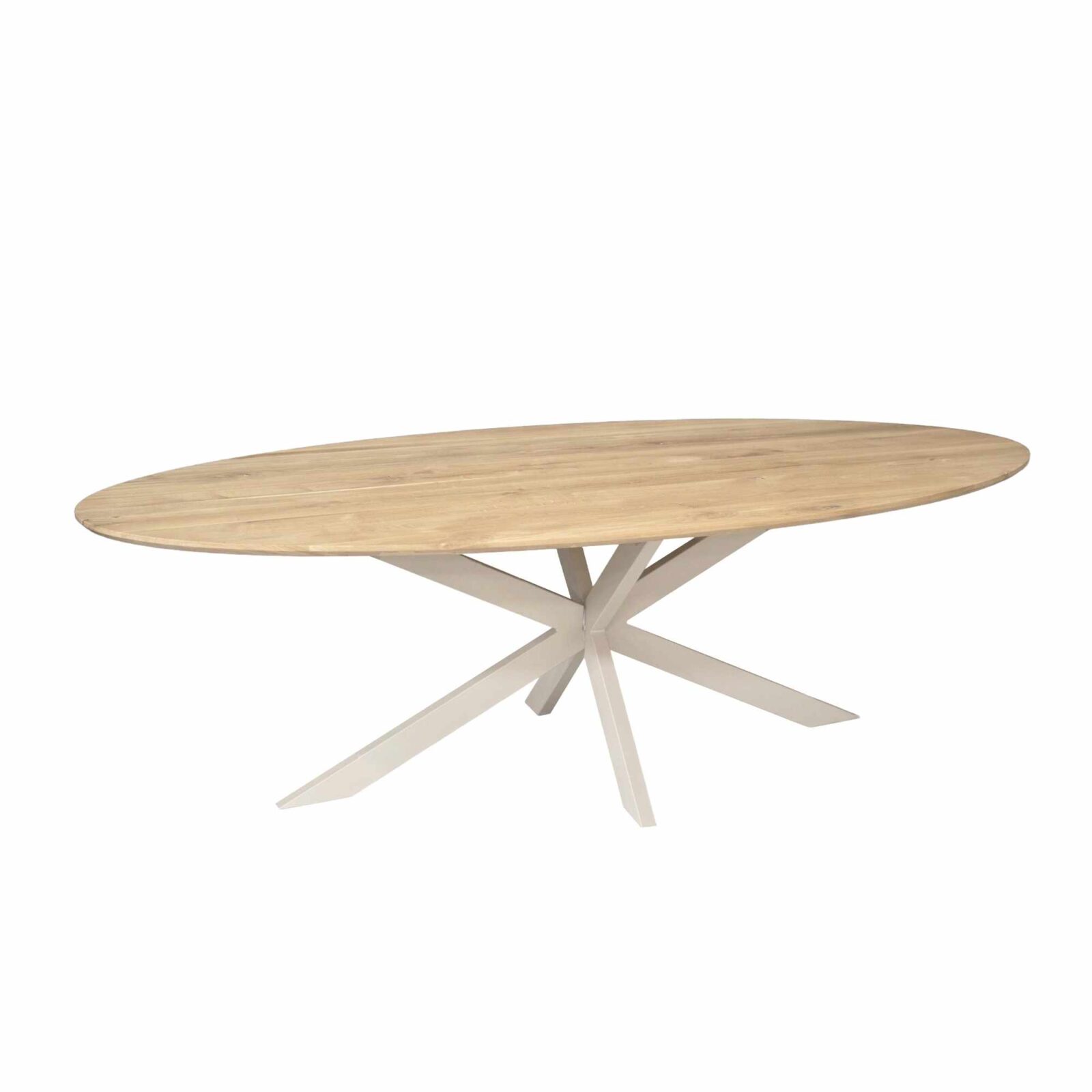 Eichen-Esstisch Ferris | Oval 280 cm | Natur | Fuß Sand – Bild 3
