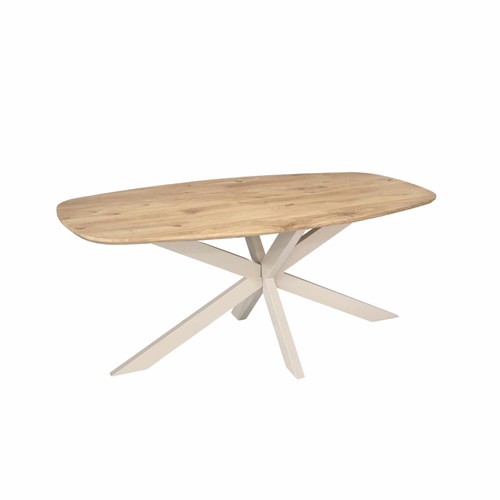 Eichen-Esstisch Ferris | Dänisch Oval 180 cm | Natur | Fuß Sand – Bild 3