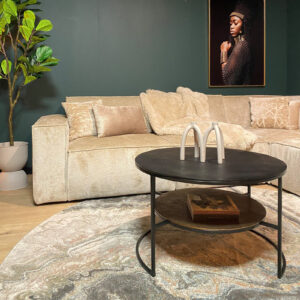 Couchtisch Lecia | Schwarz Gold