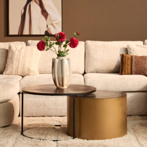 Couchtisch Luna | Gold | 2‑teiliges Set