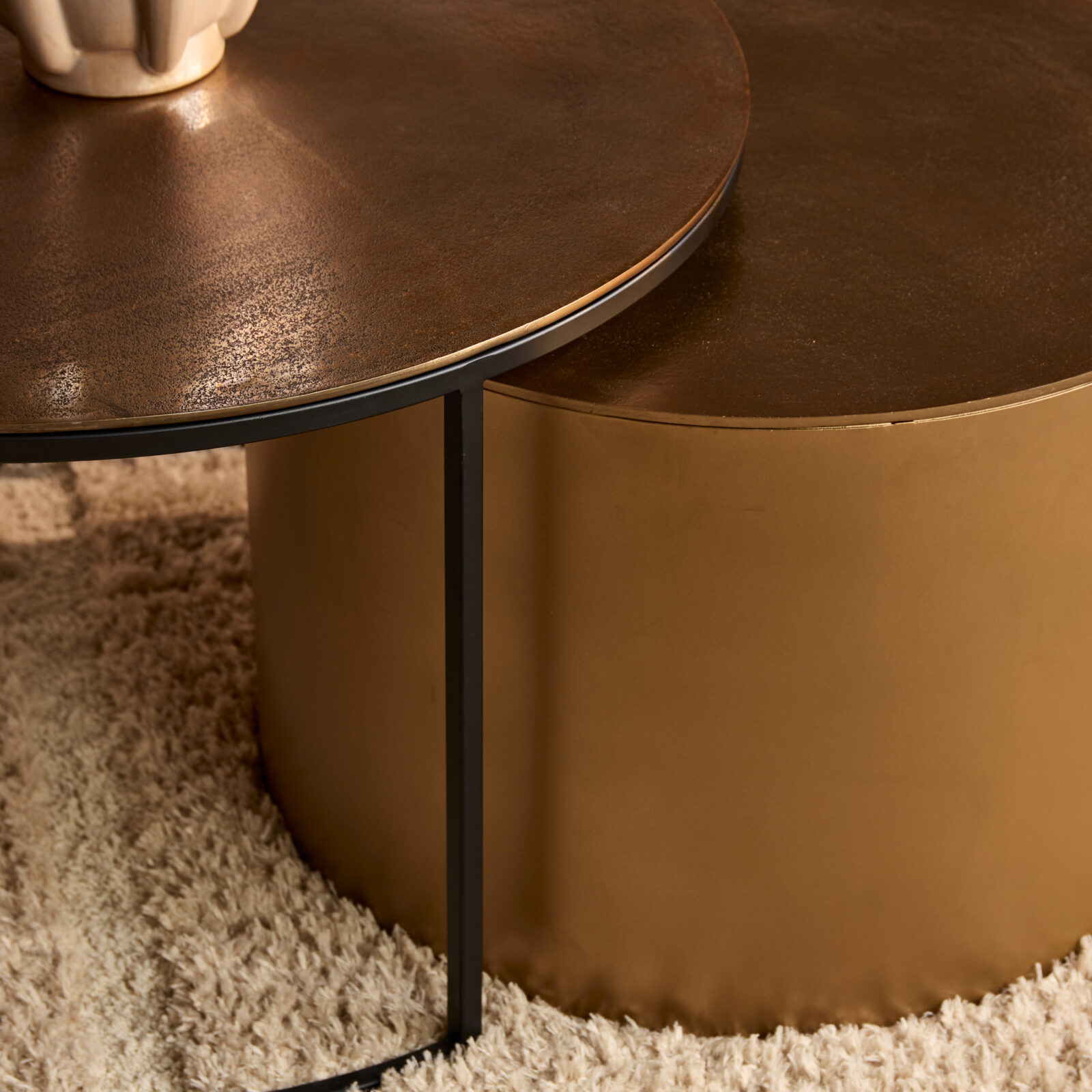 Couchtisch Luna | Gold | 2‑teiliges Set – Bild 2
