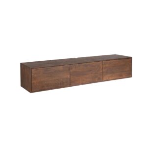 Schwebendes TV-Möbel Vision Brown | 160 cm
