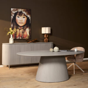 Esstisch Solana | 240 cm | Oval | Taupe