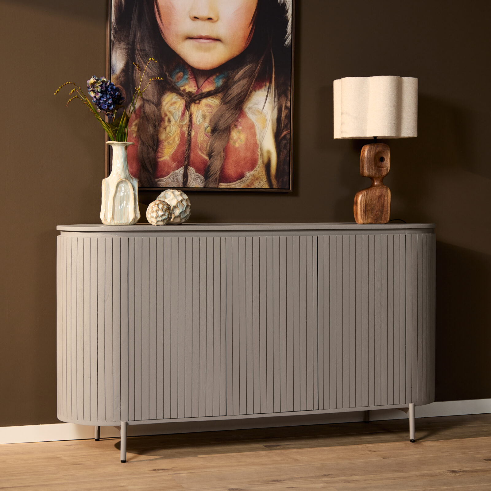 Sideboard Solana | 165 cm | Taupe