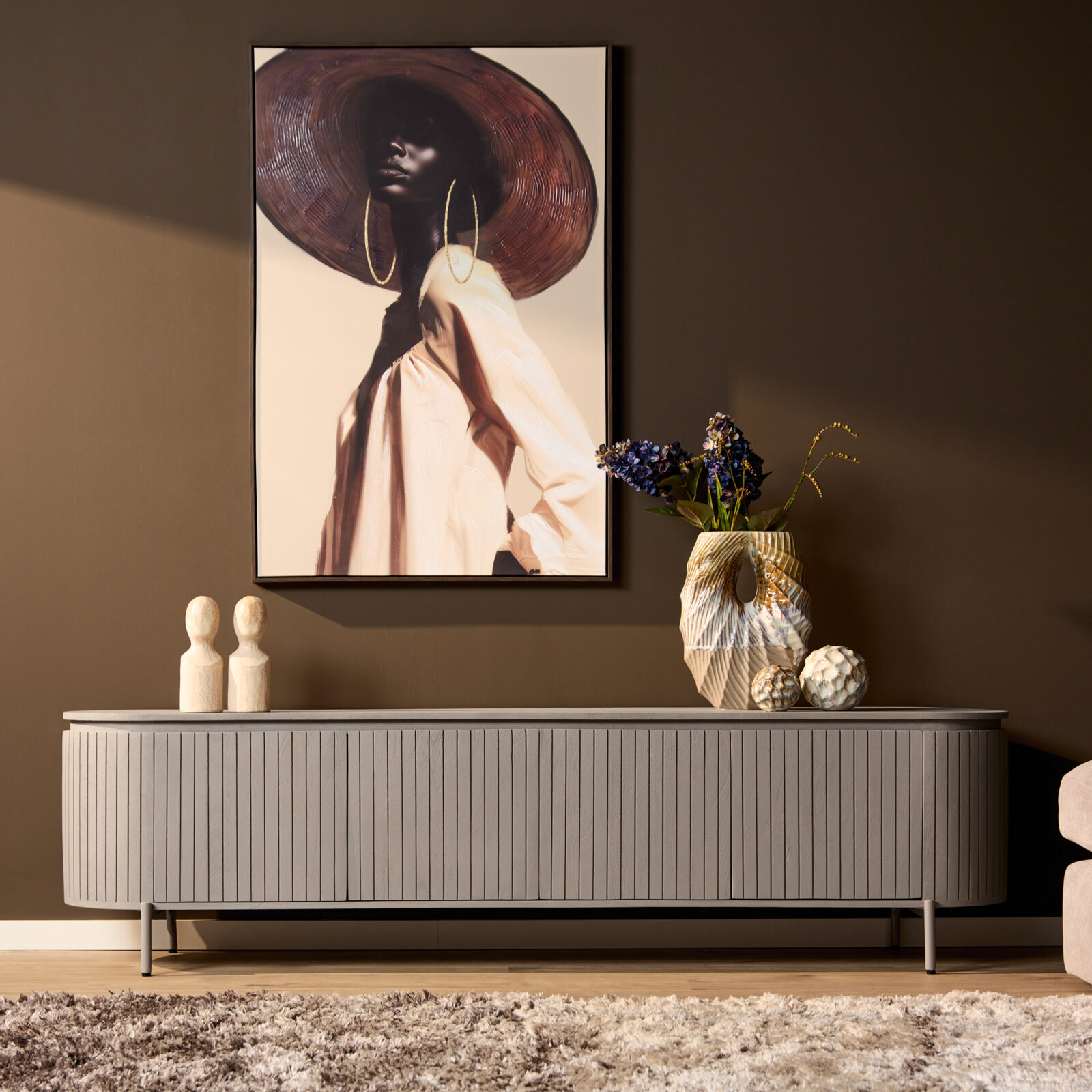 TV-Möbel Solana | 210 cm | Taupe – Bild 2
