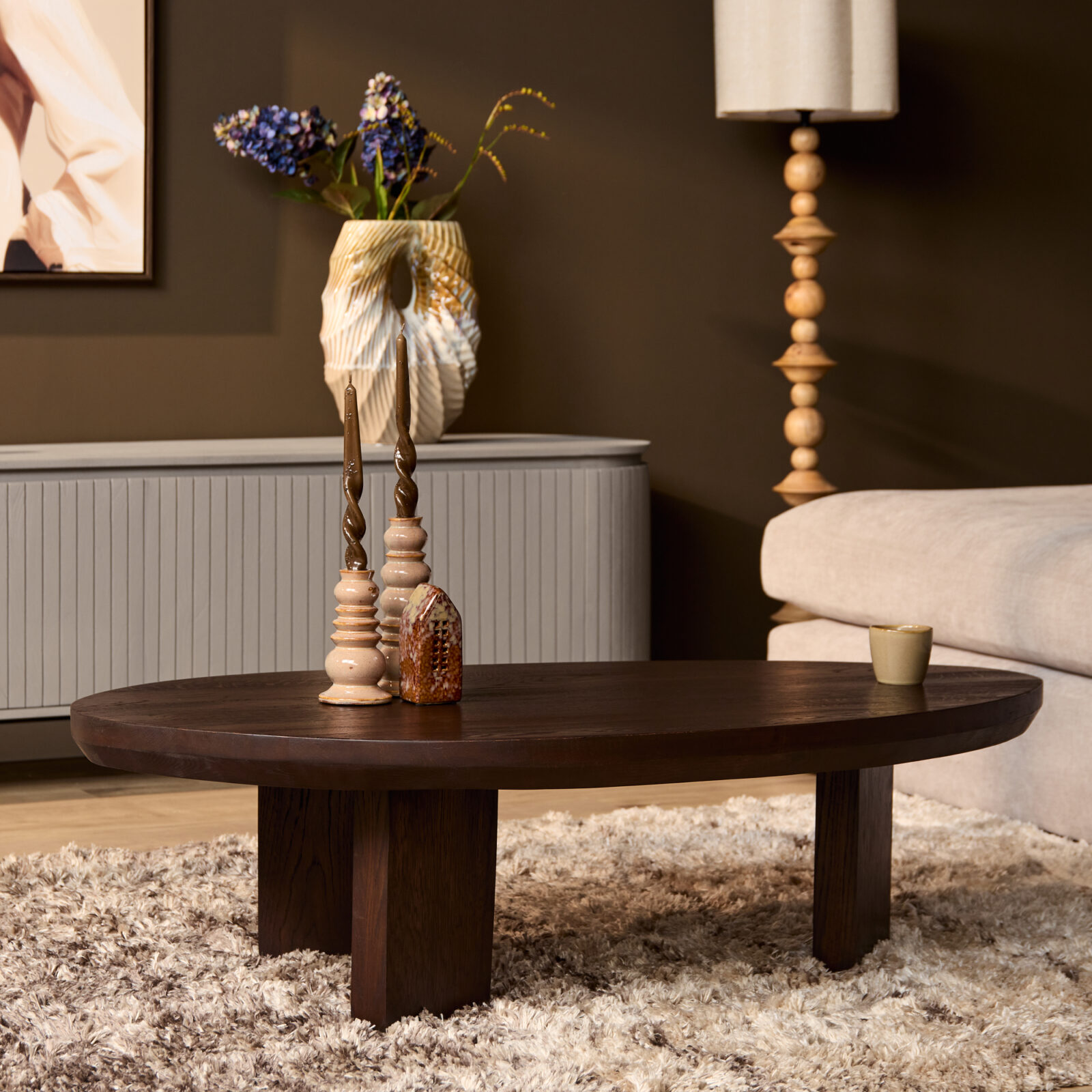 Couchtisch Zillah | 130 cm | Eichenbraun