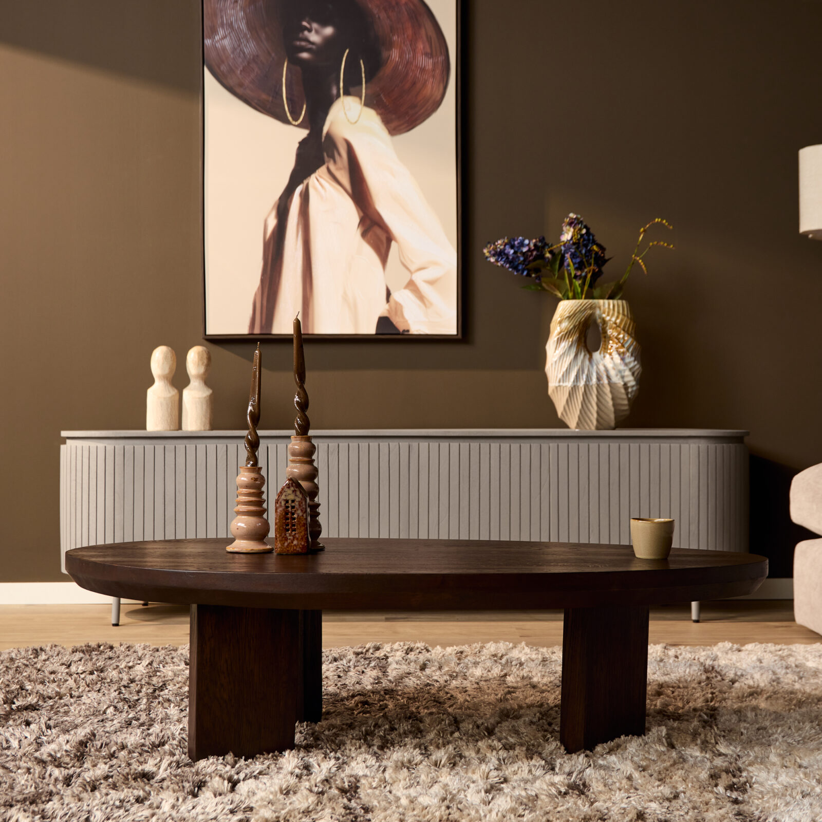Couchtisch Zillah | 130 cm | Eichenbraun – Bild 2