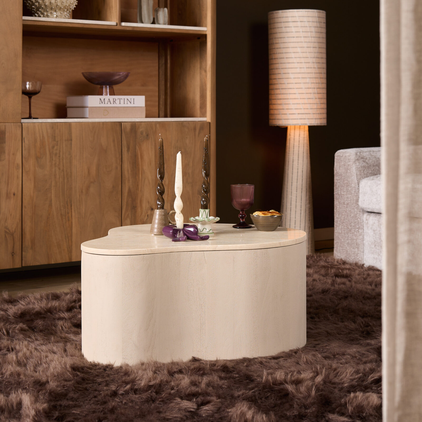 Couchtisch Lovi | 77 cm | Sand – Bild 9