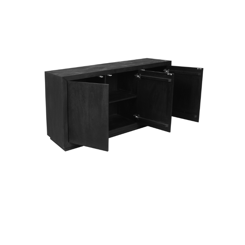 Sideboard Brüssel Schwarz 3-türig | 150 cm – Bild 7
