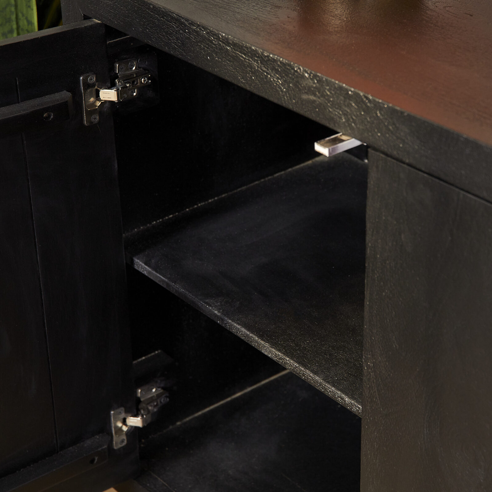 Sideboard Brüssel Schwarz 4-türig | 200 cm – Bild 4