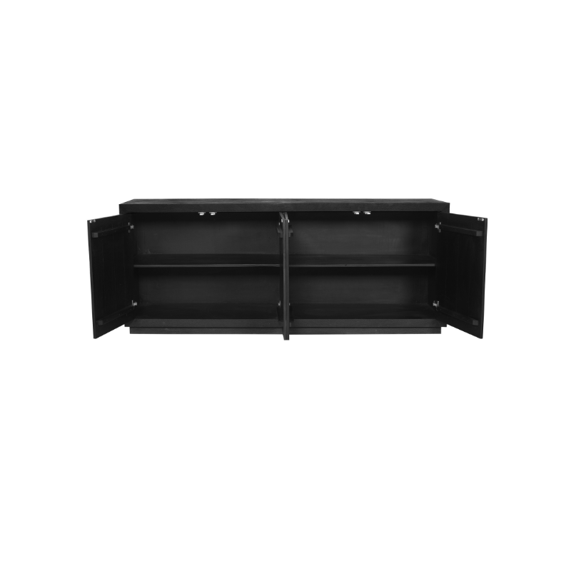 Sideboard Brüssel Schwarz 4-türig | 200 cm – Bild 7