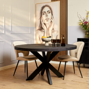 Esstisch Denver Black | Rund | 150 cm