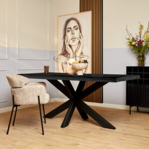 Esstisch Denver Black | Rechteck | 200 cm