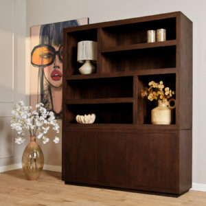 Fächerregal Brussel Braun XL | 160 cm