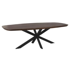 Esstisch Madison Brown | 240 cm | dänisch-oval | Beine schwarz