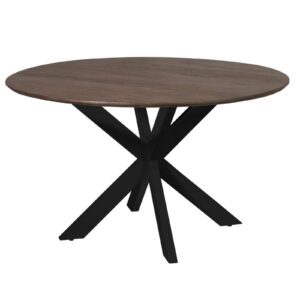 Esstisch Madison Braun | 130 cm | Beine schwarz