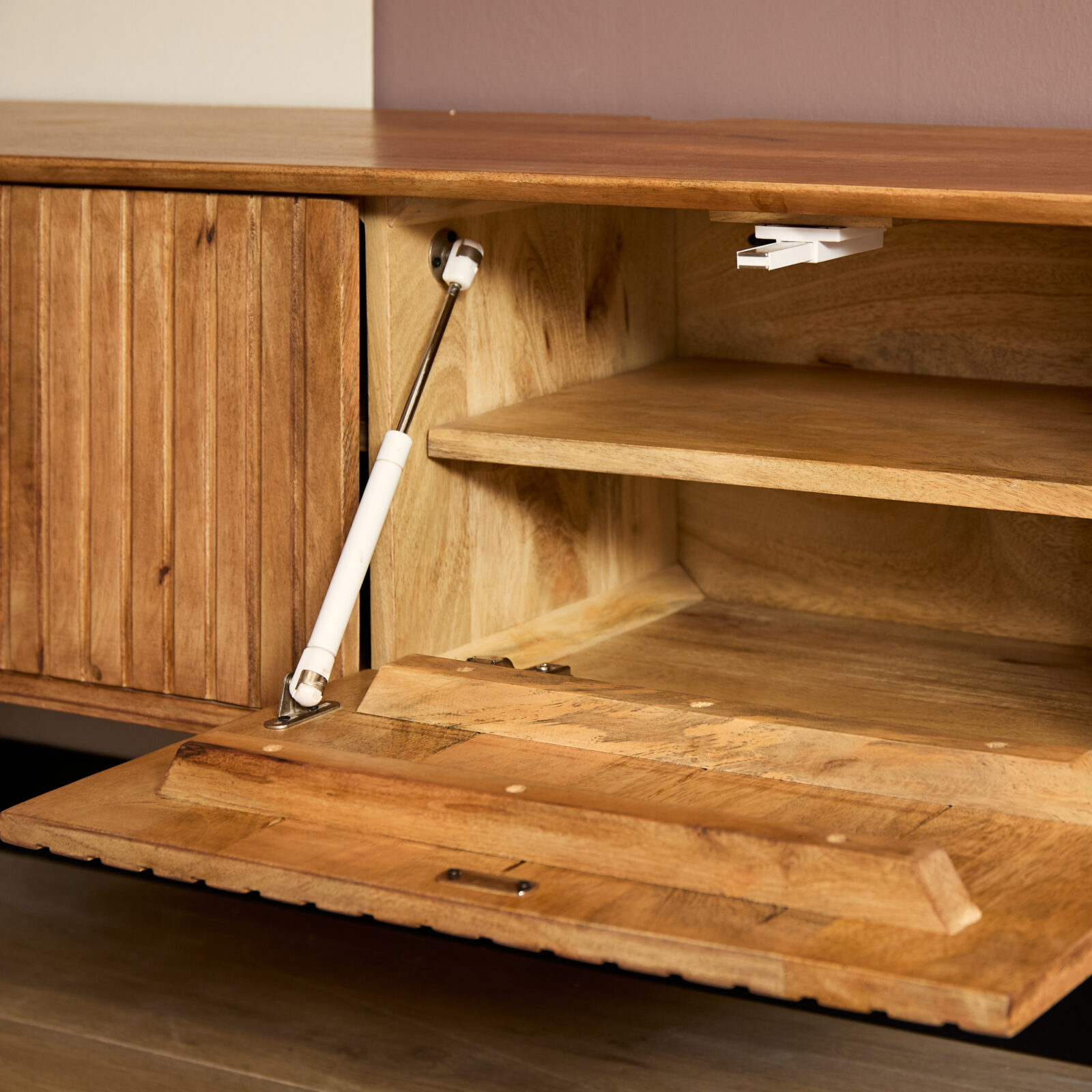 Schwebendes TV-Möbel Madison, natur | 200 cm – Bild 2