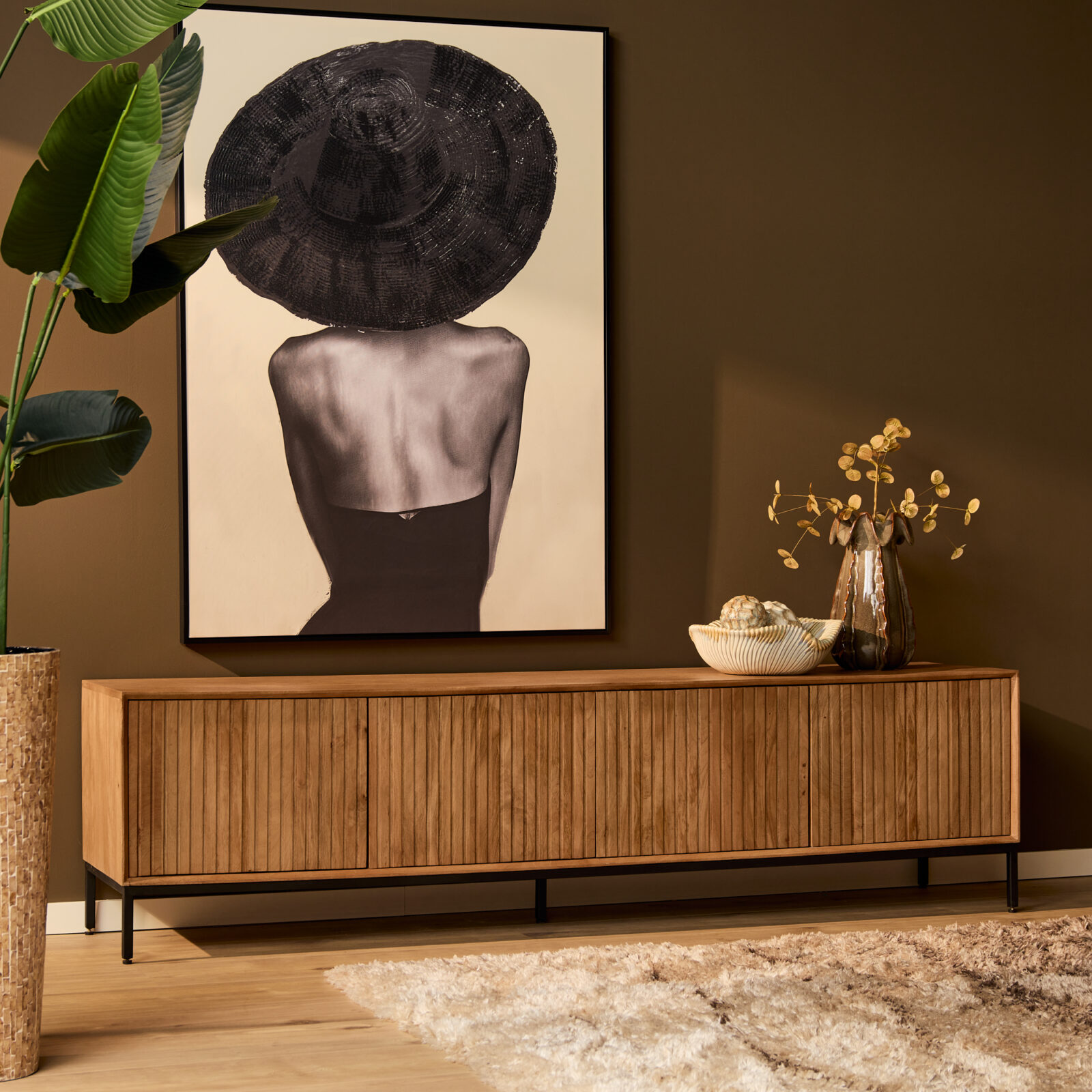 TV-Möbel Madison Natur | 210 cm