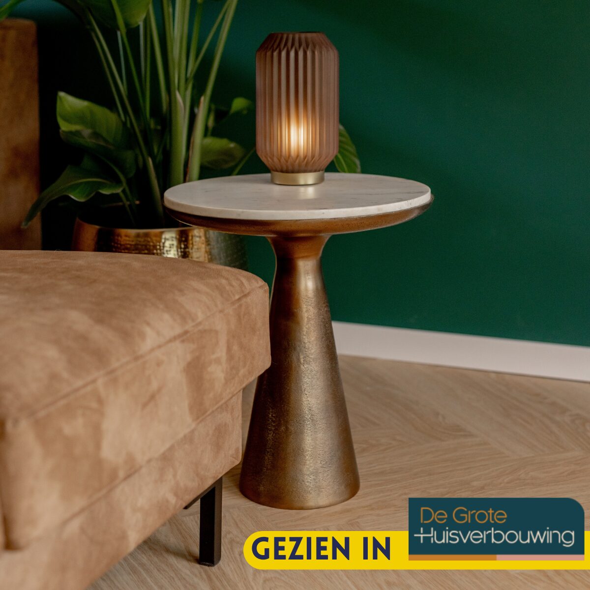 Beistelltisch Essy Groß | Weißer Marmor 45 cm – Bild 2