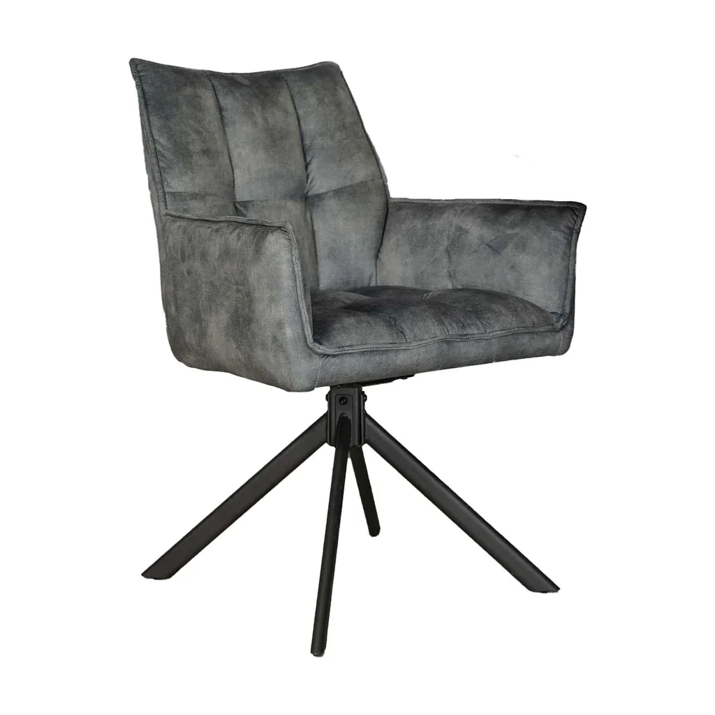 Esszimmerstuhl Dani | Samt Hellblau (2er-Set) - Afbeelding 5