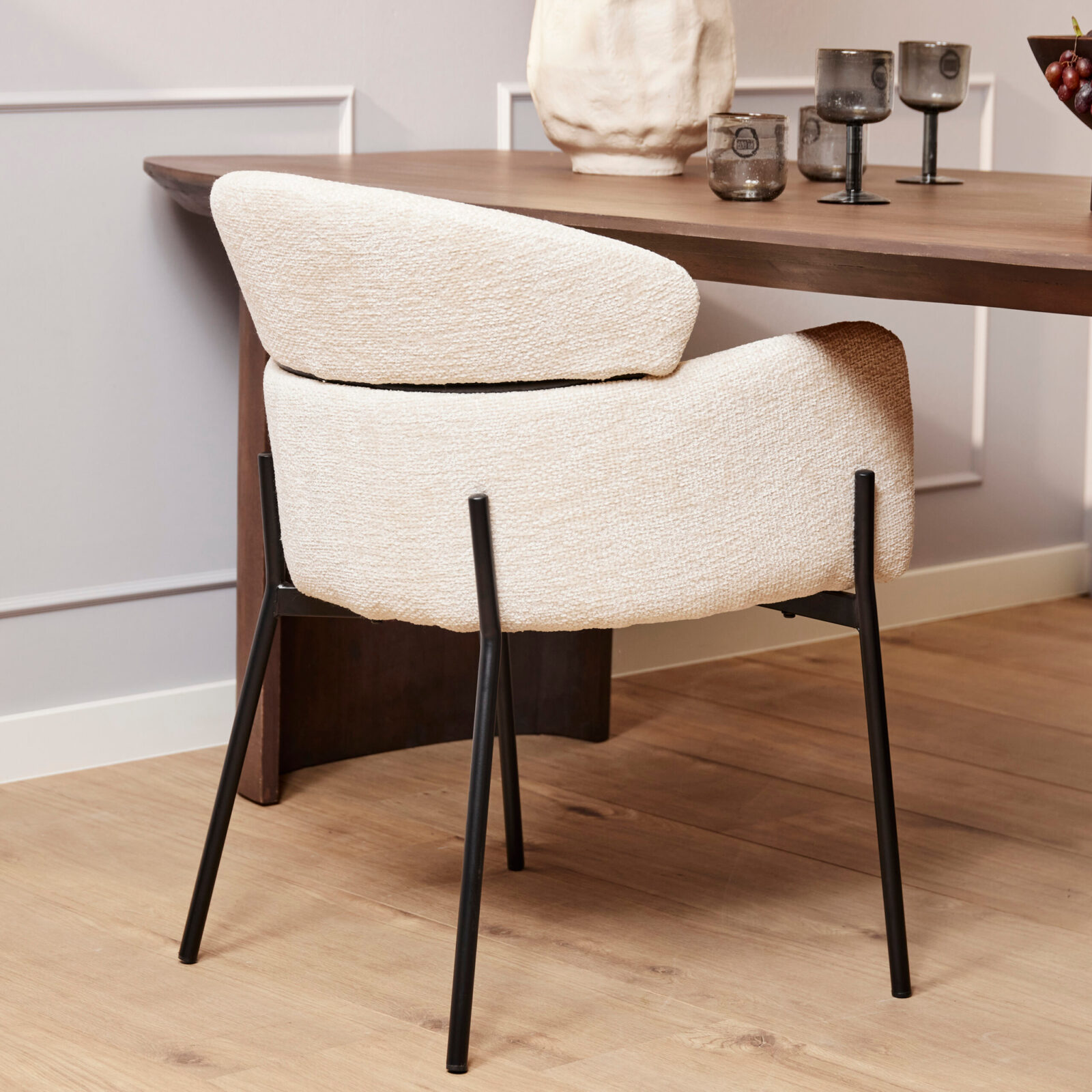 Esszimmerstuhl Otis | Weiß (2er-Set) - Afbeelding 2