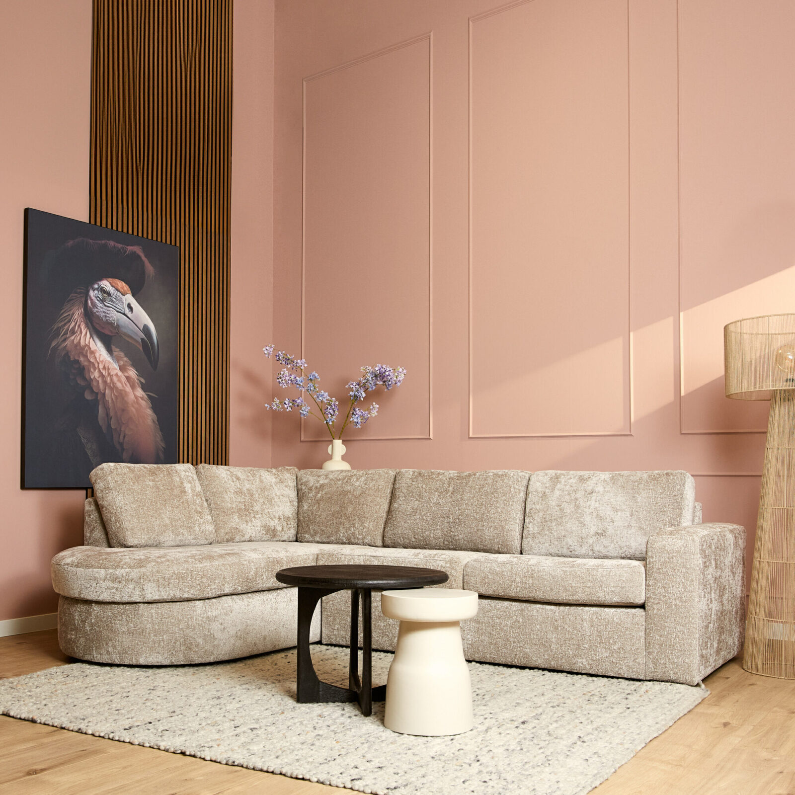 MySofa Alma | Divan links + 2,5-Sitzer | Beige – Bild 2