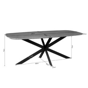 Esstisch Elegance | dänisch oval | 200x100 cm