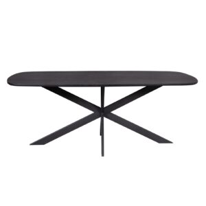 Esstisch Elegance Schwarz | dänisch oval | 200x100 cm