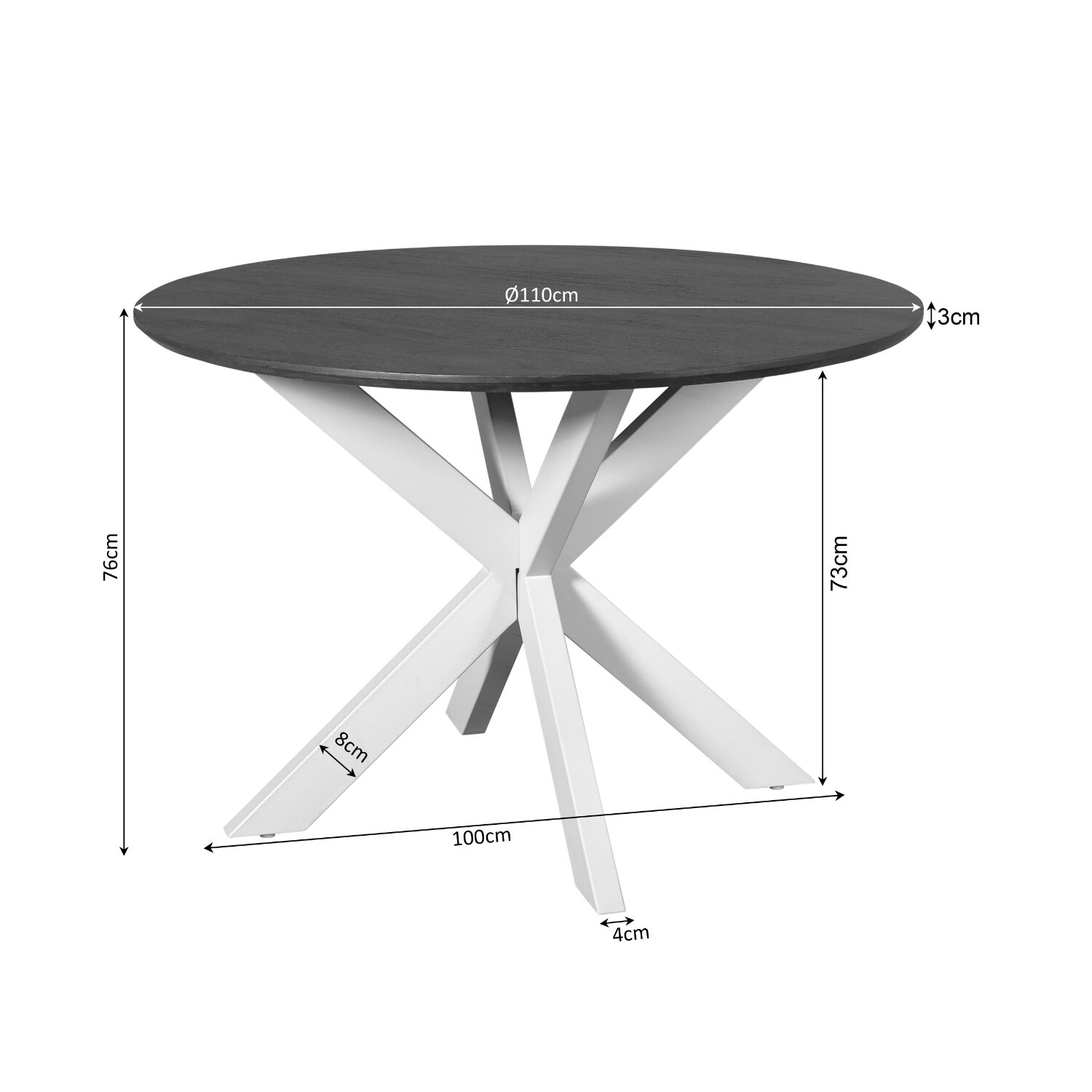 Esstisch Madison Natural | 110 cm – Bild 5