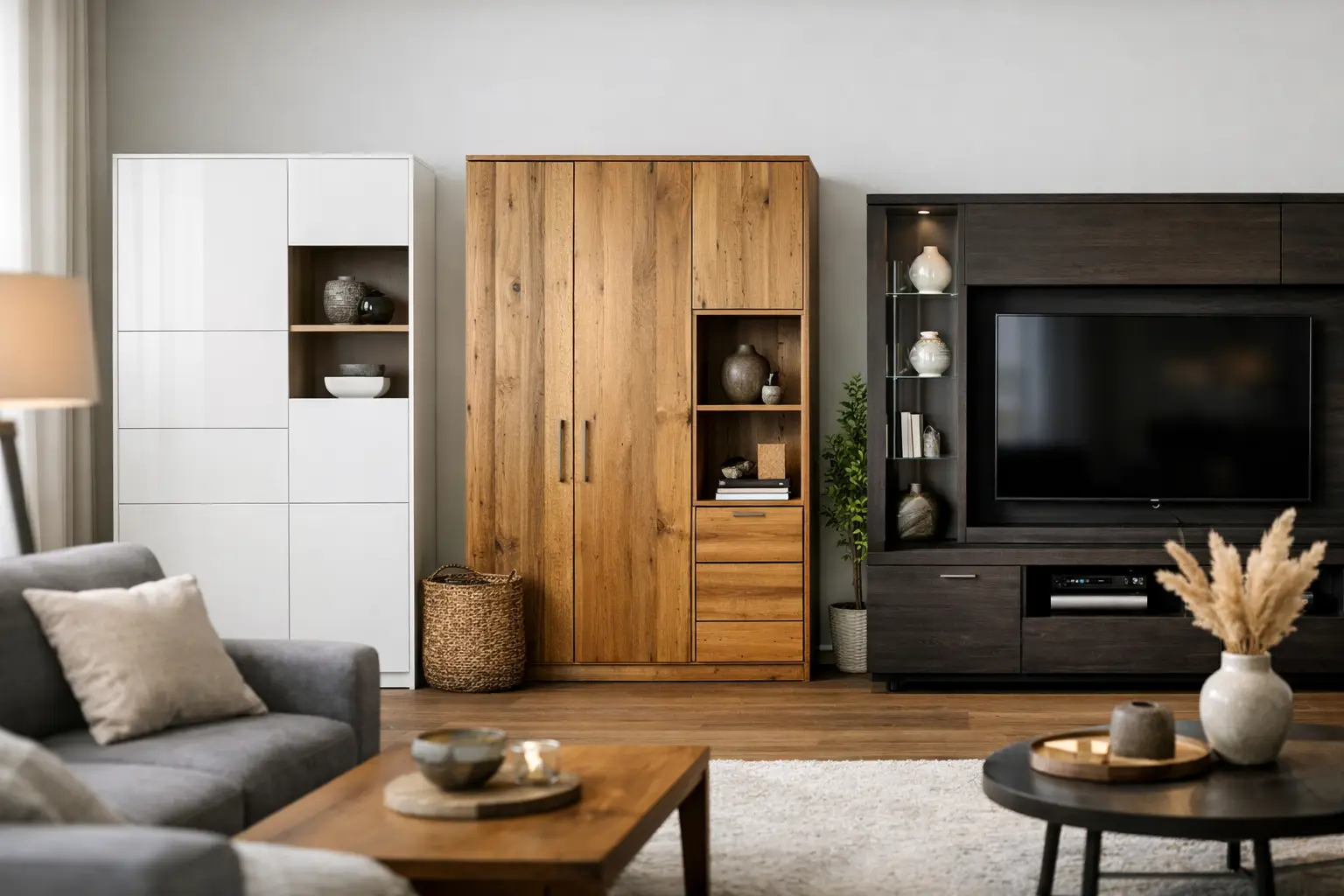 Welcher Schrank fürs Wohnzimmer passt zu Ihnen?